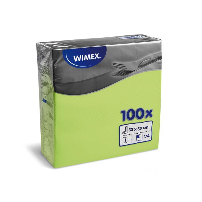 [HY070517] Papírové ubrousky 1-vrstvé GASTRO 33 x 33cm zelené (100 ks)