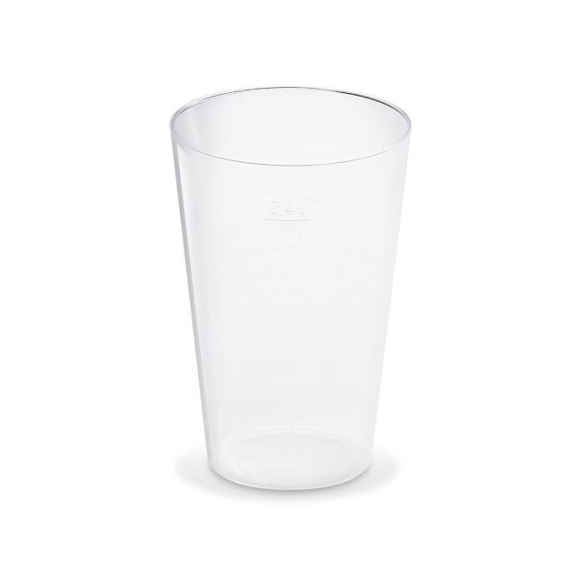 [HY073140] Sklenice plastové krystal 400 ml průhledné (50 ks)