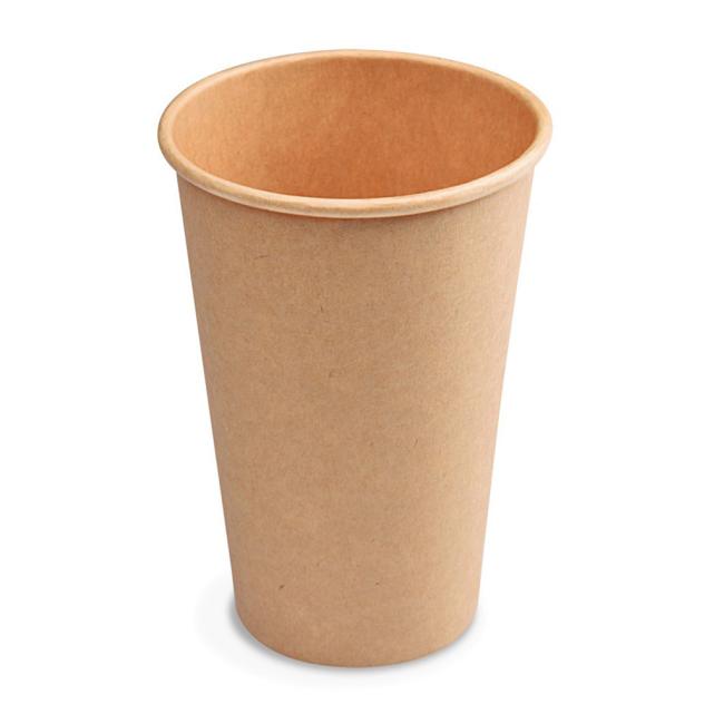Papírové sklenice hnědé kraft Ø 80 mm 330 ml. (50 ks)
