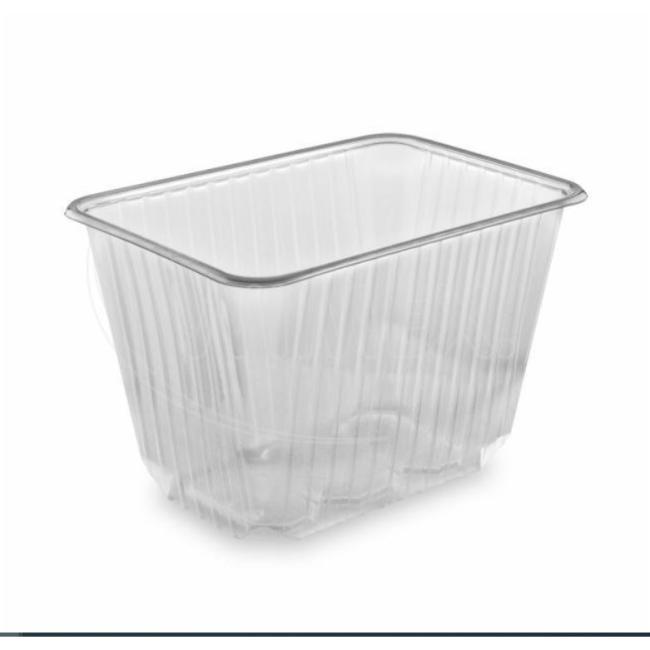 Vanička (PP) hranatá průhledná 186 x 133 mm 2000ml (50 ks)