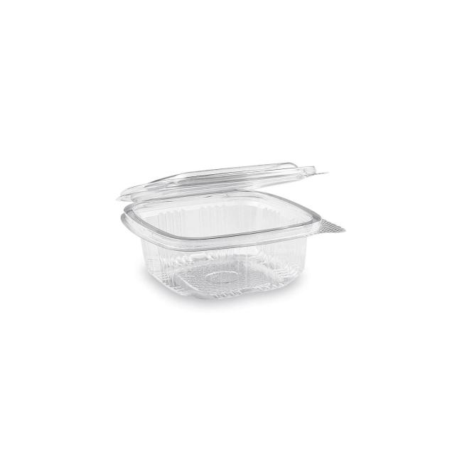 Obdélníková průhledná miska s víkem 250 ml PET (50 ks)
