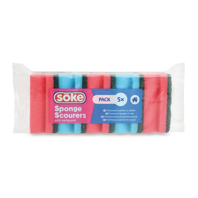 [HY083792] Houbička na nádobí tvarovaná Söke 5 kusů