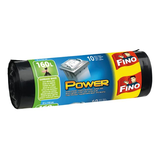 [HY093204] Pytle zavazovací FINO Power 160 ℓ, 45 mic., 91 x 110 cm, černé (10 ks)