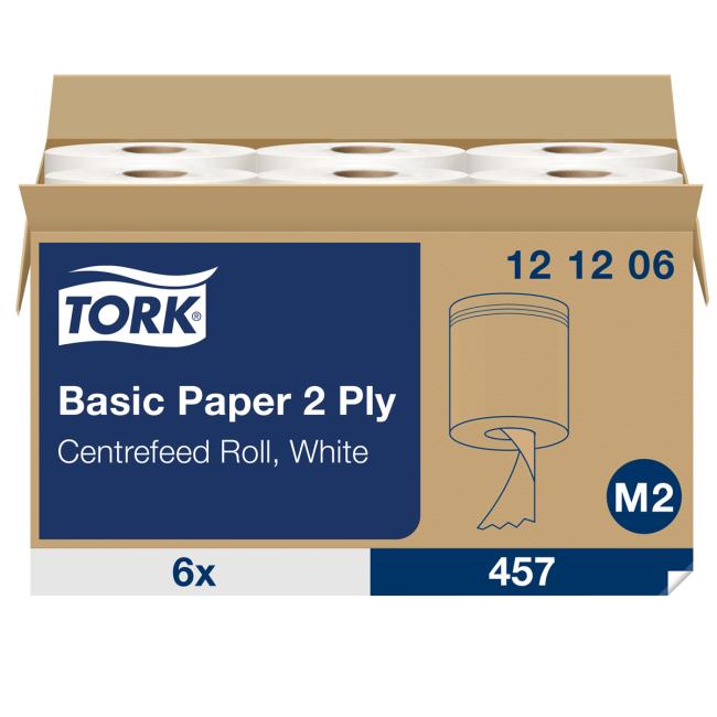 [HY121206] Papírové utěrky v roli se střed. odvíjením 2-vrstv. TORK Universal M2 (6ks)