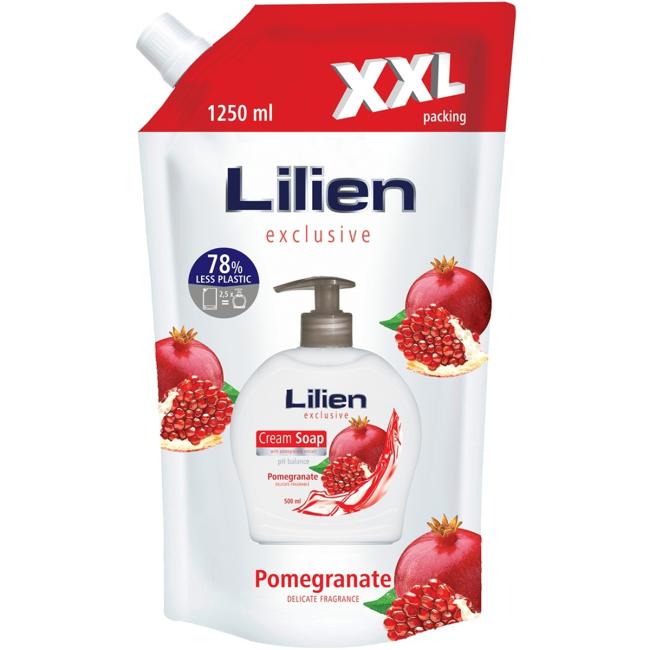 Tekuté mýdlo NÁPLŇ XXL Granátové jablko 1250 ml
