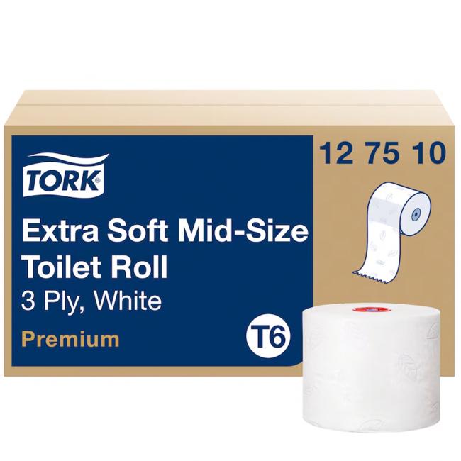 Toaletní papír 3-vrstvý TORK Premium Extra Soft, 70 m, bílý T6, 27 ks