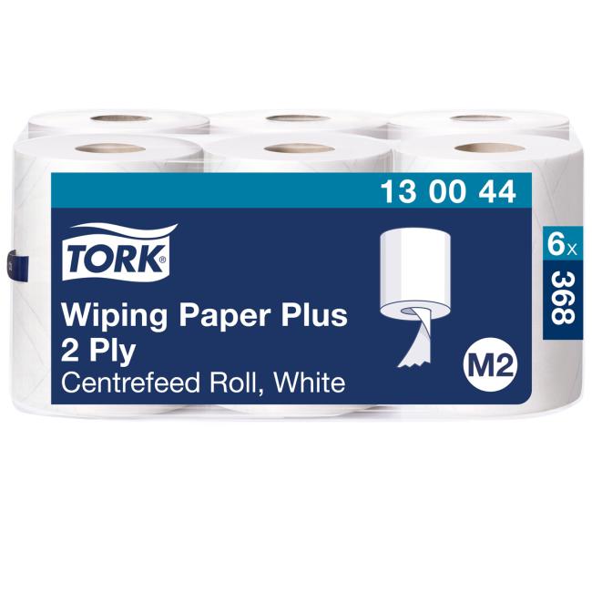 Papírové utěrky v roli 2-vrstv. TORK Plus 420 bílé M2, návin 125 m (6 ks)