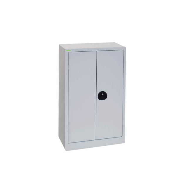 Kancelářská skříň pro dokumenty, 2 police, svařovaná, ve 100 x š 60 xh 42 cm, barva RAL7035 světle šedá