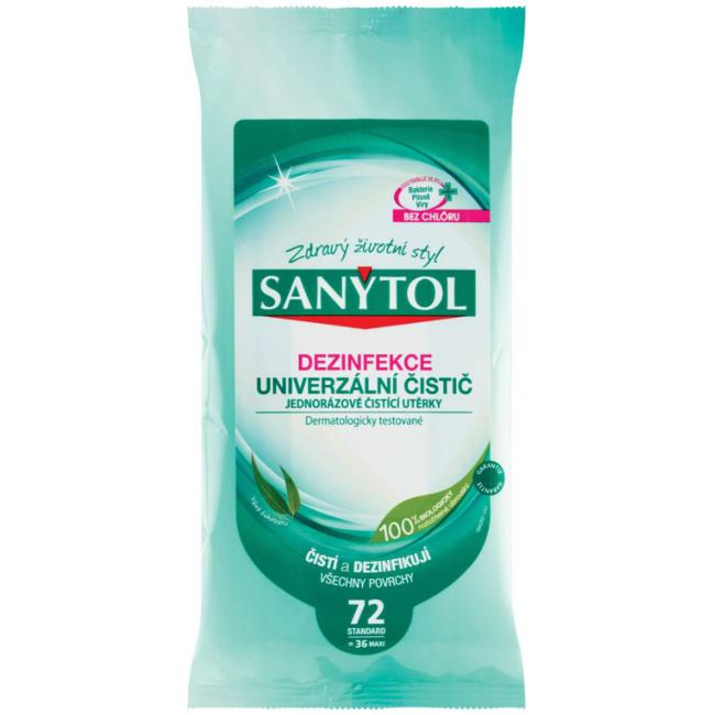 Sanytol dezinfekční utěrky 72ks