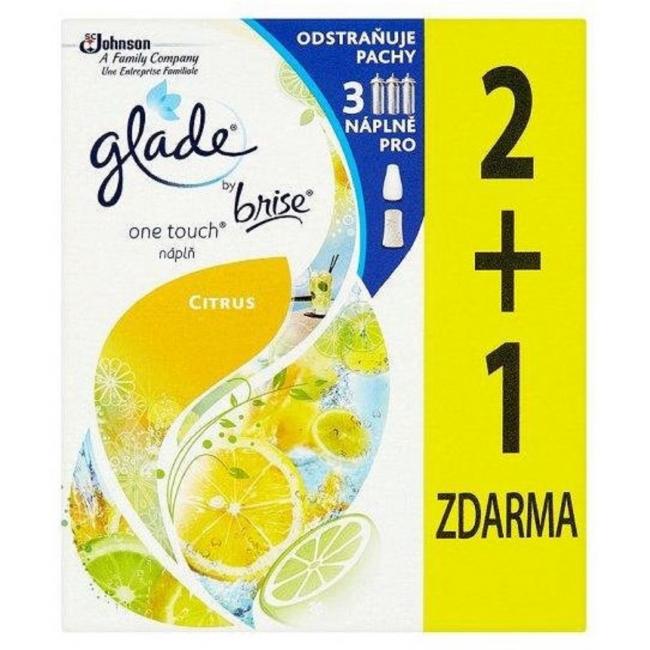 [HY136120] Glade Touch&Fresh NÁHRADNÍ NÁPLŇ (2+1ks) 3x10 ml Lemon