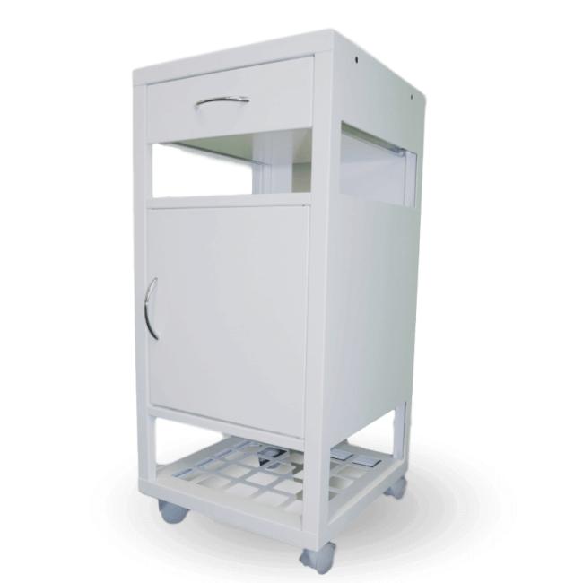 Nemocniční noční stolek, v.86 x š.40 x h.40cm, RAL9010 bílá