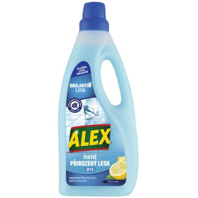 ALEX čistič extra lesk 2v1 lino, dlažba, mramor, citron 750 ml