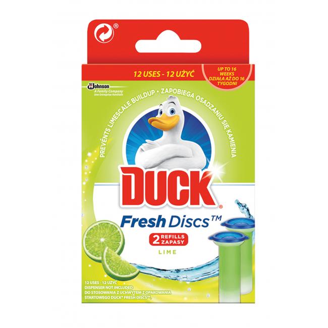 [HY177480] Náhrada DUCK Fresh Discs WC gel 2 x 36 ml Limetka