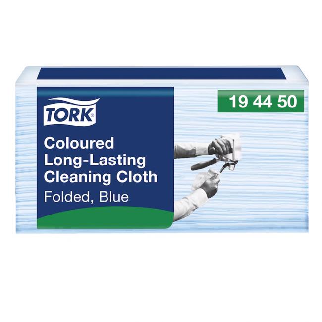 [HY194450] Čistící utěrka 1-vrstv. TORK Long-Lasting modré W8, 40 ks