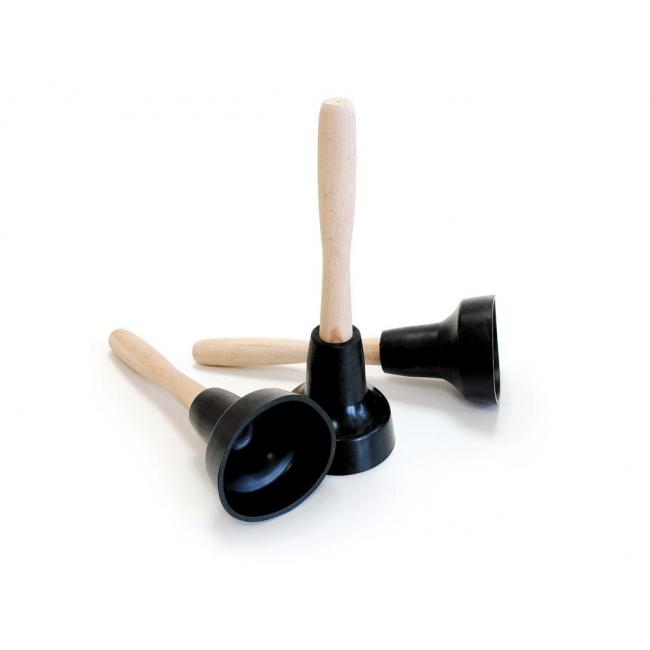 [HY220928] Zvon na výlevky s dřevěnou rukojetí