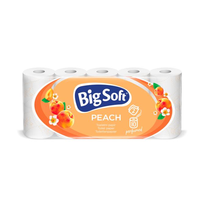 Toaletní papír 2-vrstvý Big Soft Peach 10ks, 22m