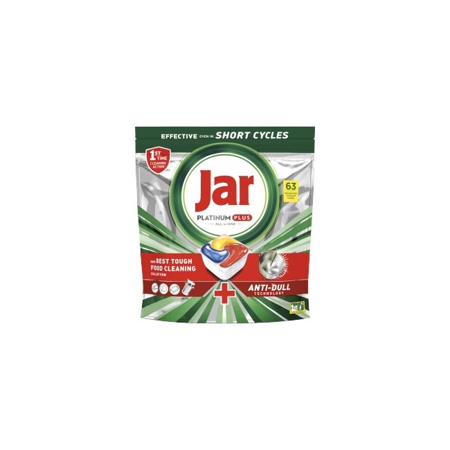 JAR tablety do myčky nádobí Platinum All in One Lemon 63 ks