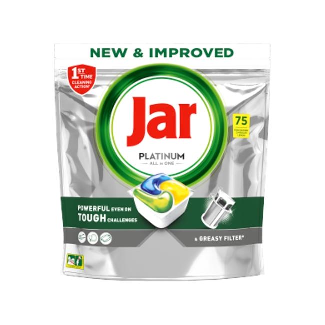 JAR tablety do myčky nádobí Platinum All in One Lemon 75 ks