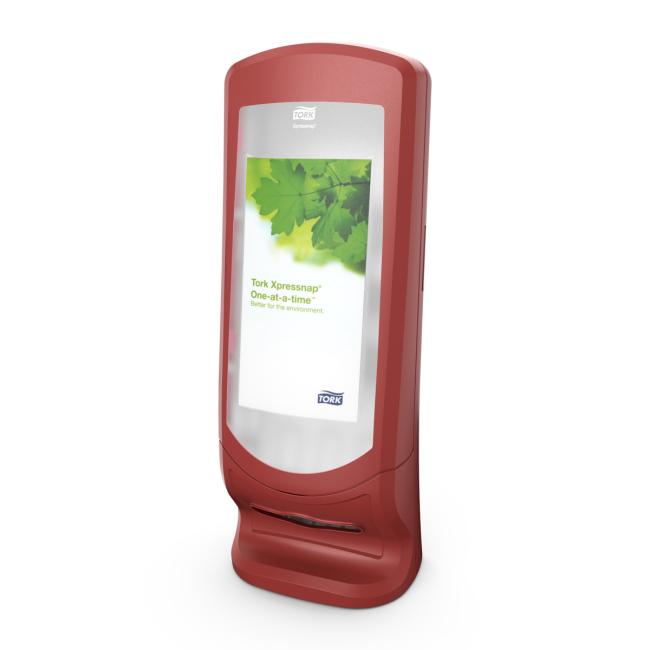 [HY272212] Stojanový zásobník na ubrousky Tork Xpressnap® červený N4