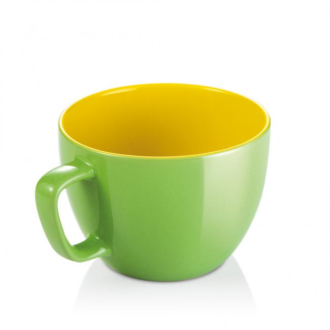 [HY387425] Velký hrnek CREMA SHINE zelená 590ml