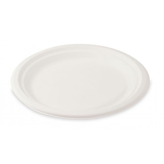 Talíř kulatý BIO cukrová třtina, průměr 22 cm (50 ks)