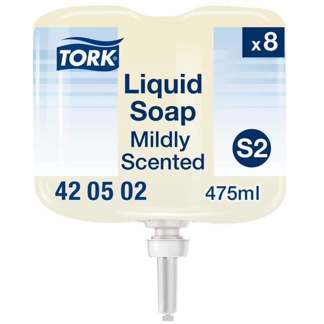 Tekuté mýdlo TORK jemné 475 ml do mini dávkovače TORK Elevation světle žluté S2