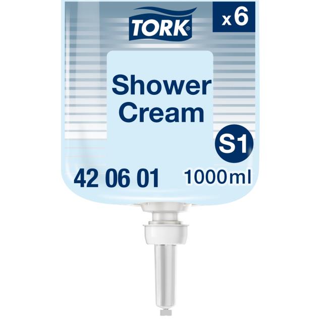 [HY421601] Tekuté mýdlo TORK na vlasy a tělo 1 l modré S1