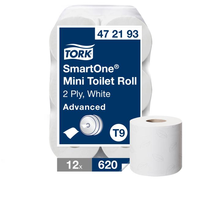 Toaletní papír 2-vrstv. TORK SmartOne Mini bílý T9 (12 ks)