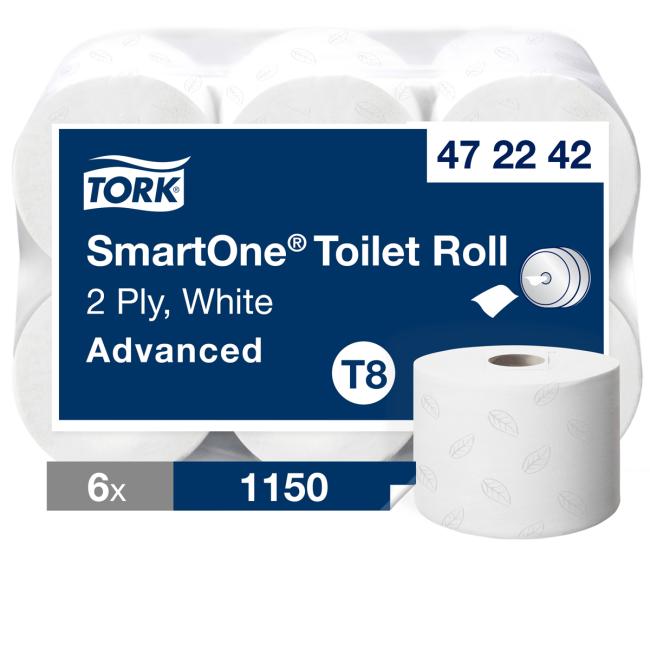 [HY472242] Toaletní papír 2-vrstv. TORK SmartOne bílý T8 (6 ks)