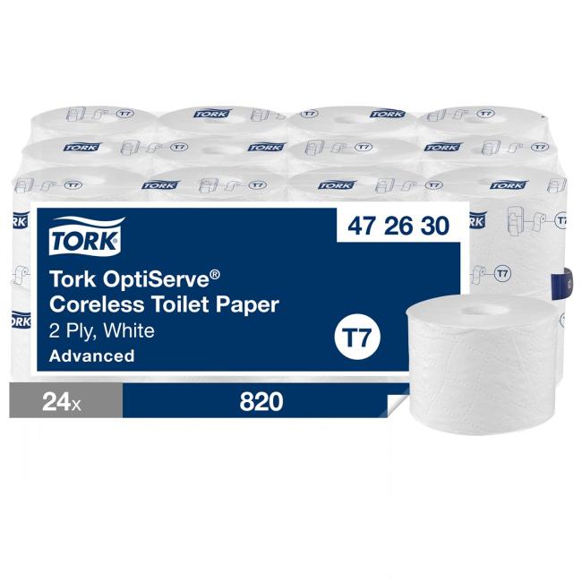 Toaletní papír bezdutinkový advanced 2-vrstv. TORK OptiServe T7