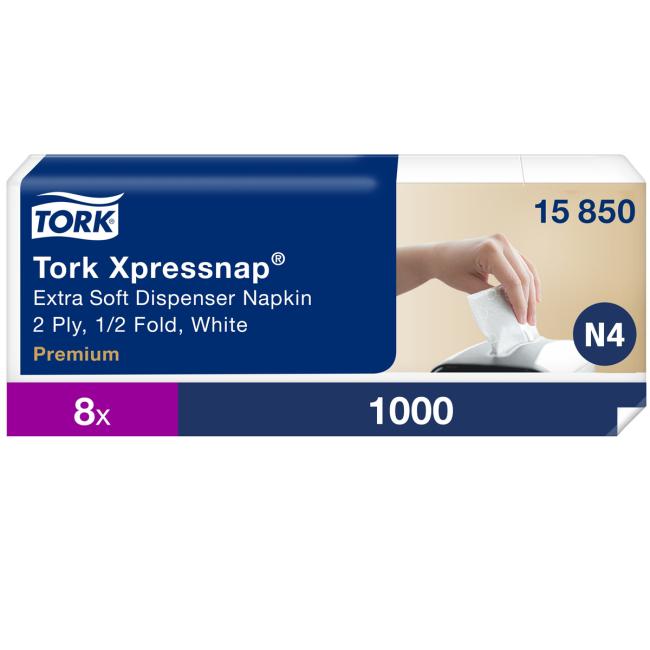 [HY477687] 2-vrstvé papírové ubrousky Interfold Tork Premium. N4 (8000 ks)