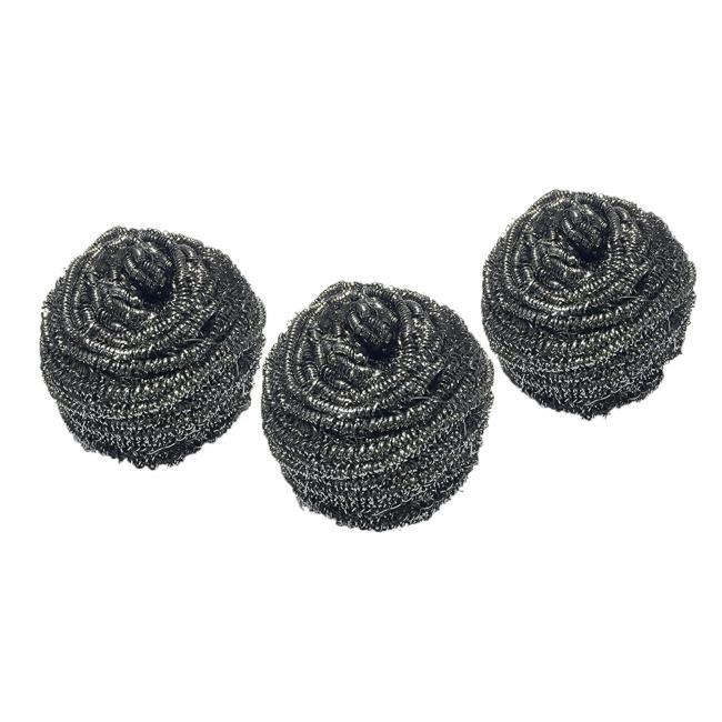 [HY501491] Drátěnka na nádobí nerezová 15 g spirála (3 kusy)