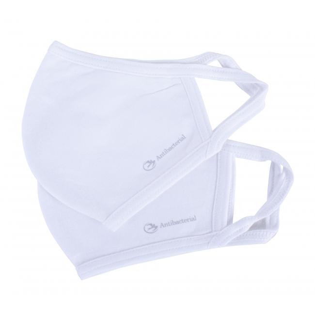 [HY501913] Rouška antibakteriální,100% bavlna BÍLÉ, velikost S (2 ks)
