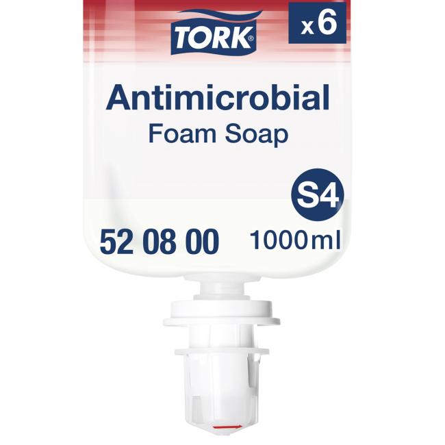[HY520801] Pěnové mýdlo TORK antimikrobiální 1 l čiré S4