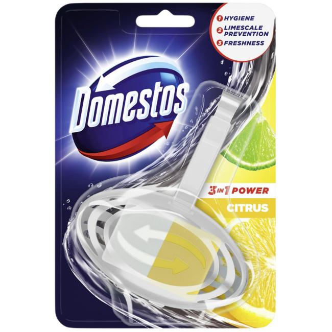 Domestos 3v1 WC blok závěsný pevný Citrus 35 g