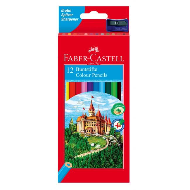 Barvičky Faber Castell dřevěné, 12 ks
