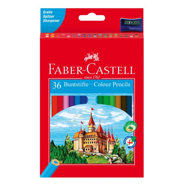 Barvičky Faber Castell dřevěné, 36 ks