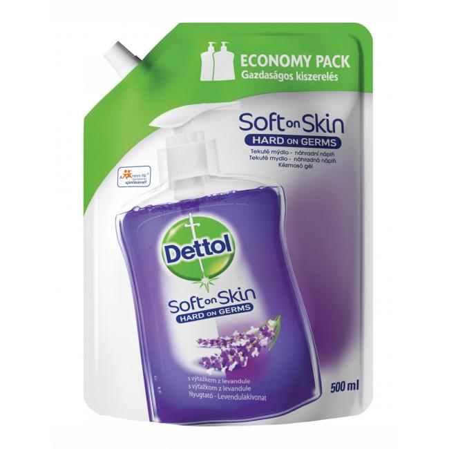 [HY557137] Dettol tekuté mýdlo (NÁHRADNÍ NÁPLŇ) 500 ml - Levandule