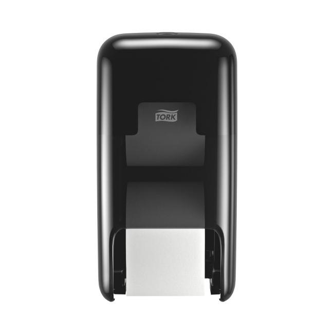 [HY558042] Zásobník na 2 kotouče bezdutinkového toaletního papíru Tork OptiServe, černý T7