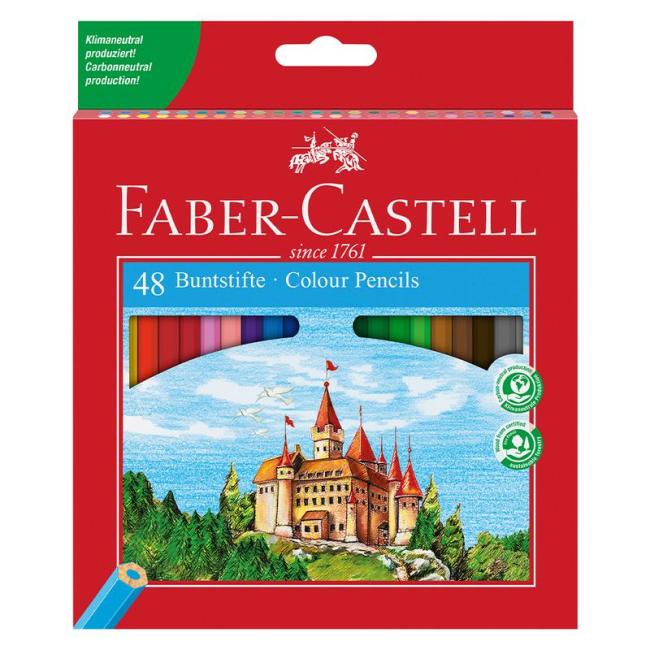 Barvičky Faber Castell dřevěné, 48 ks