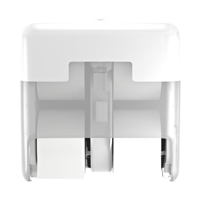 [HY558051] Zásobník na 4 kotouče bezdutinkového toaletního papíru Tork OptiServe, bílý T7