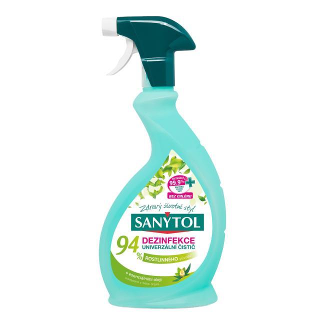 [HY631600] Sanytol univerzální čistič 94% rostlinného původu sprej 500 ml