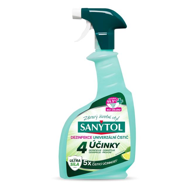 Sanytol univerzální dezinfekční čistič 4 účinky sprej 500 ml