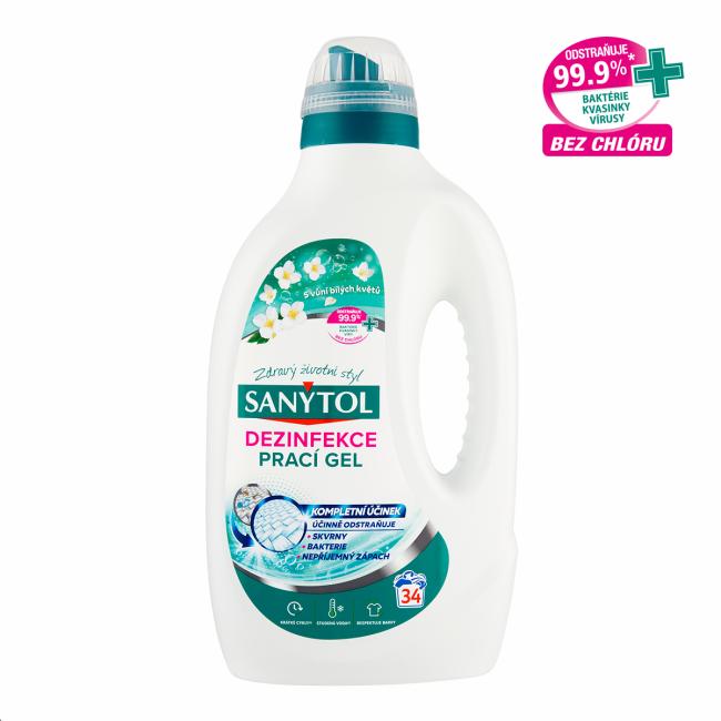 [HY638123] Sanytol prací dezinfekční gel květinová svěžest, 1,7 l, 34 PD