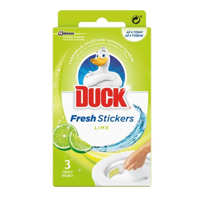 [HY653533] DUCK Fresh Stick WC gelové pásky Limetka 3 x 9 g