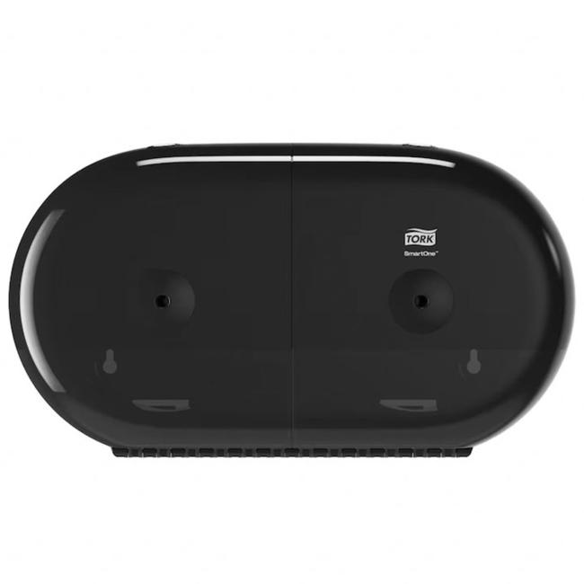 Twin Mini zásobník na toaletní papír Tork SmartOne, černý T9