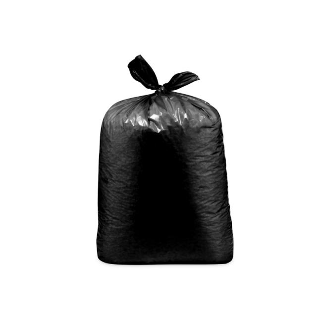 Pytel na odpadky (LDPE) ECONOMY extra light černý 70 x 110 cm, 23 mic, 120L (25 ks)