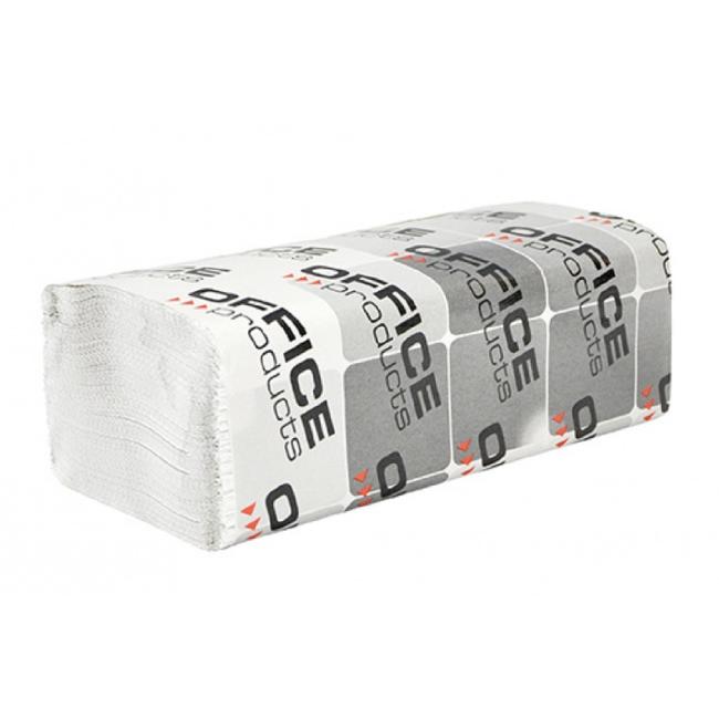 [HY723114] Papírové utěrky Office Products ZZ 1-vrstvý bílý recykl (20 bal.)