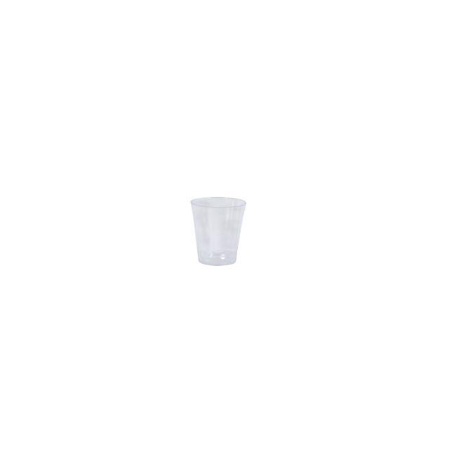 [HY731040] Sklenice plastové krystal 40 ml průhledné (50 ks)