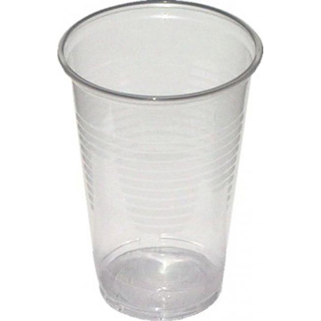 [HY732120] Sklenice plastové 200 ml průhledné 100% recykl (100 ks)